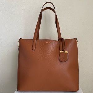 New Ralph Lauren Andover Medium Tote Brown